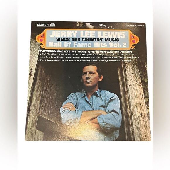 RARE JERRY LEE LEWIS LP SINGS THE COUNTRY MUSIC HALL OF FAME VINYL RECORD 12” - Picture 2 of 8